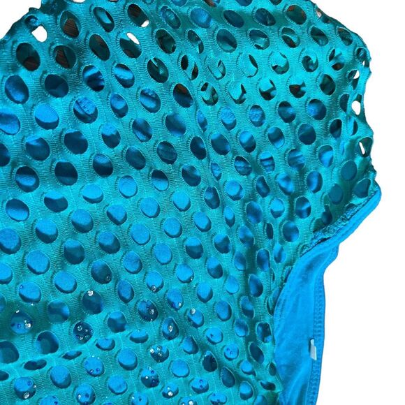 Unbranded Woman's Blue Short Sleeve Mermaid Vibes Casual Top Size Medium - Picture 5 of 13